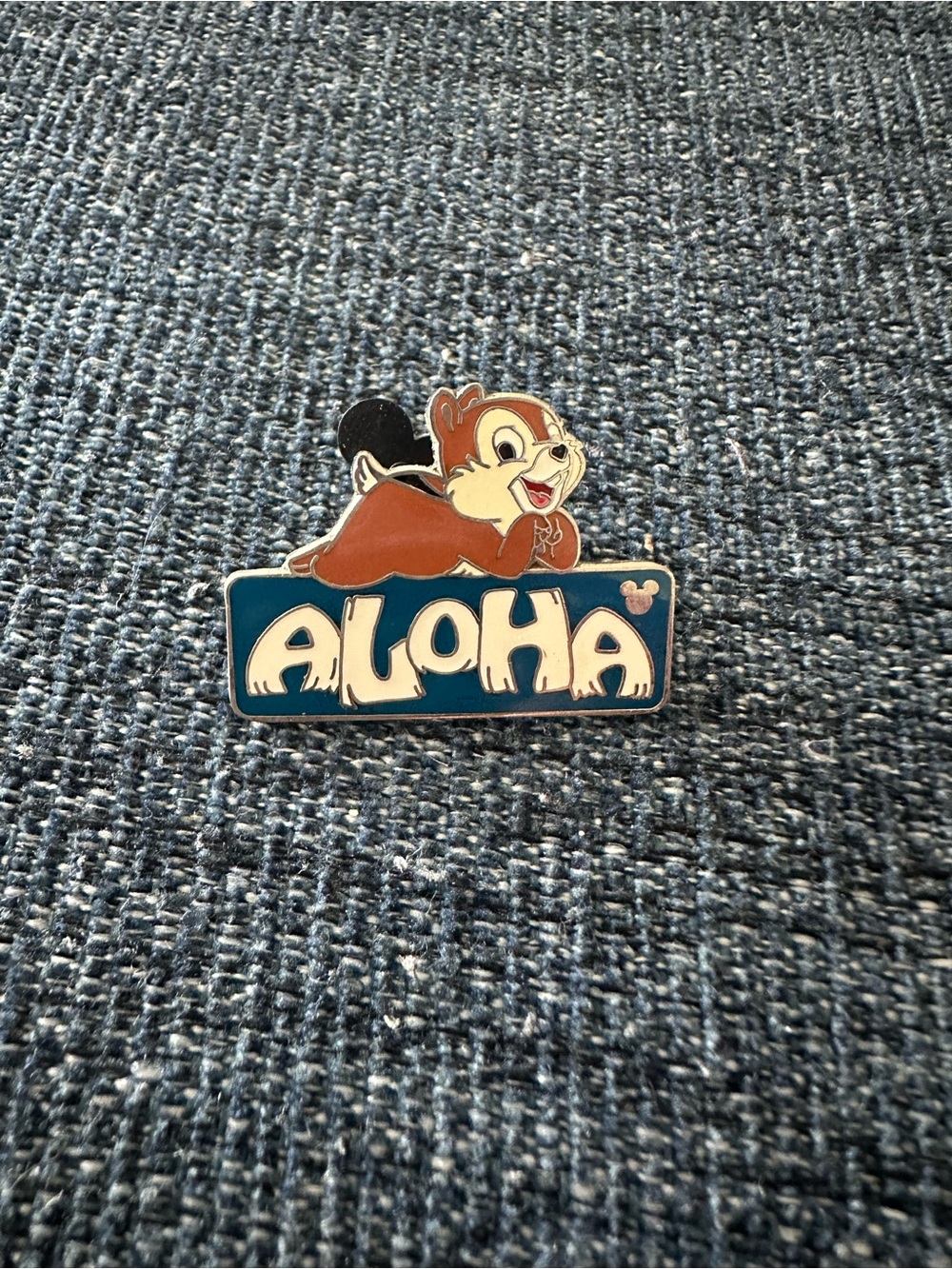 Walt Disney World Chip 'n' Dale Aloha Enamel Pin 2008- Blue & Brown